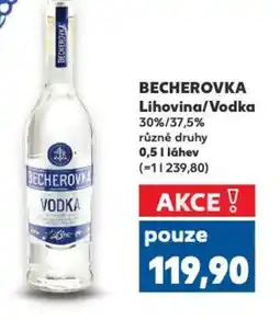 Kaufland BECHEROVKA Lihovina/Vodka nabídka