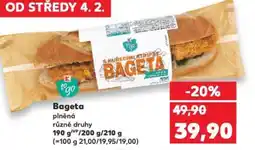 Kaufland Bageta plněná nabídka
