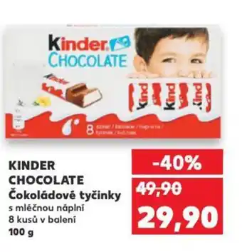 KINDER Chocolate Čokoládové tyčinky