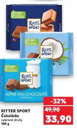 Kaufland RITTER SPORT Čokoláda nabídka