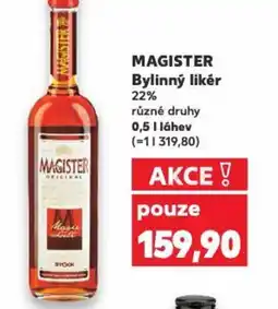 Kaufland MAGISTER Bylinný likér nabídka