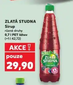Kaufland ZLATÁ STUDNA Sirup nabídka