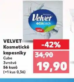 Kaufland VELVET Kosmetické kapesniky nabídka