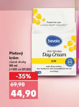 Kaufland Bevola Pleťový krém nabídka