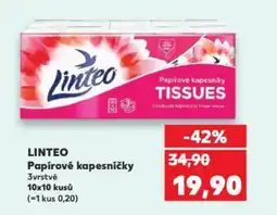 Kaufland LINTEO Papírové kapesníčky nabídka