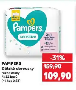 Kaufland PAMPERS Dětské ubrousky nabídka