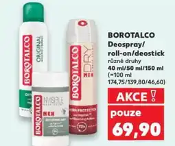 Kaufland BOROTALCO Deospray/ roll-on/deostick nabídka