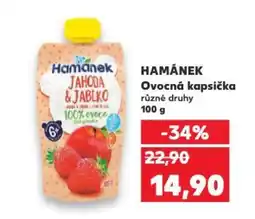 Kaufland HAMÁNEK Ovocná kapsička nabídka