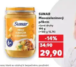 Kaufland SUNAR Masozeleninový příkrm nabídka