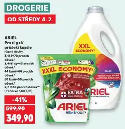 Kaufland ARIEL Prací gel/ prášek/kapsle nabídka