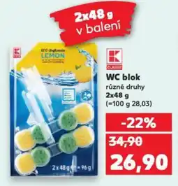 Kaufland WC blok nabídka