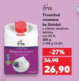 Kaufland Trvanlivá smetana ke šlehání nabídka