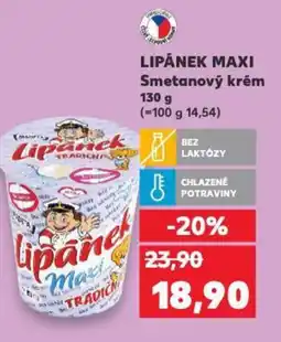 Kaufland LIPÁNEK Maxi Smetanový krém nabídka