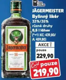 Kaufland JÄGERMEISTER Bylinný likér nabídka