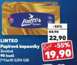 Kaufland LINTEO Papírové kapesníky nabídka