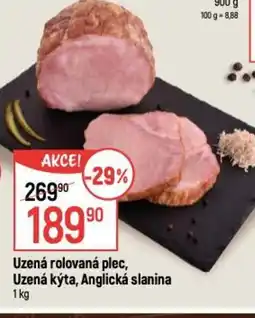 Globus Uzená rolovaná plec, Uzená kýta, Anglická slanina nabídka
