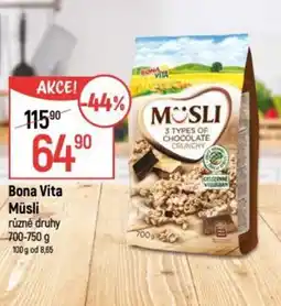 Globus Bona Vita Müsli nabídka