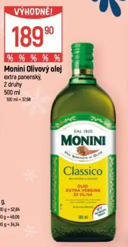 Globus Monini Olivový olej nabídka