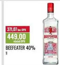 Ratio BEEFEATER 40% nabídka