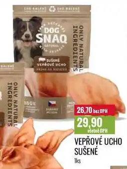 Ratio VEPŘOVÉ UCHO SUŠENÉ 1ks nabídka