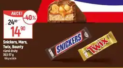 Globus Snickers, Mars, Twix, Bounty nabídka