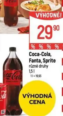 Globus Coca-Cola, Fanta, Sprite nabídka