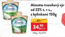 MP Krásno Almette tvarohový sýr od 22% t. v s. s bylinkami nabídka
