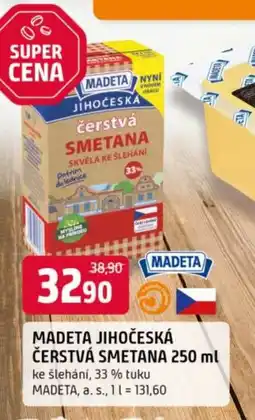 Trefa Madeta jihočeská čerstvá smetana nabídka