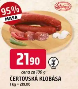 Trefa Čertovská klobása nabídka
