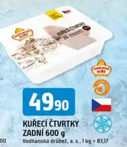 Trefa Kuřecí čtvrtky zadní nabídka