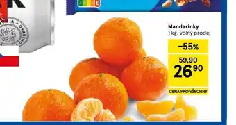 Tesco Mandarinky nabídka