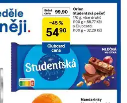 Tesco Orion studentská pečeť nabídka