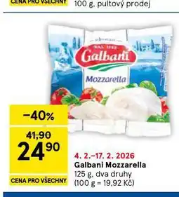 Tesco Galbani mozzarella nabídka