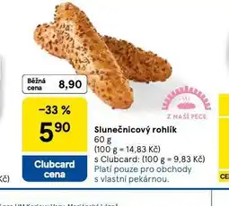 Tesco Slunečnicový rohlík nabídka