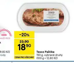 Tesco Tesco paštika nabídka