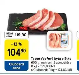 Tesco Vepřová kýta plátky nabídka