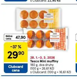Tesco Mini muffiny nabídka