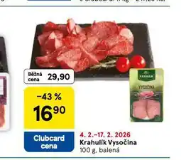 Tesco Vysočina nabídka