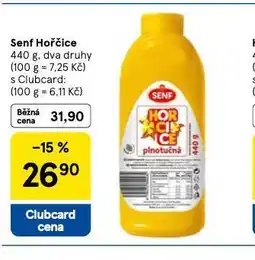 Tesco Senf hořčice nabídka