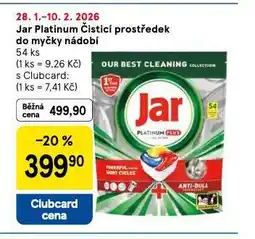 Tesco Jar platinum čistící prostředek nabídka