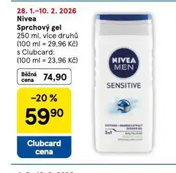 Tesco Nivea sprchový gel nabídka