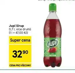 Tesco Jupí sirup nabídka