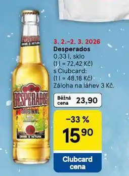 Tesco Desperados nabídka