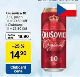 Tesco Pivo krušovice 10 nabídka