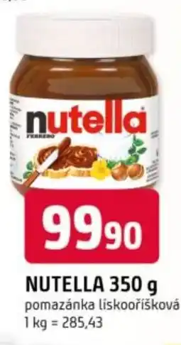 Trefa NUTELLA pomazánka liskooříšková nabídka