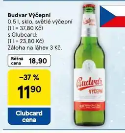 Tesco Budvar výčepní nabídka