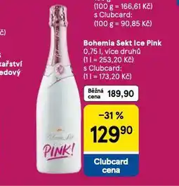Tesco Bohemia sekt ice pink nabídka