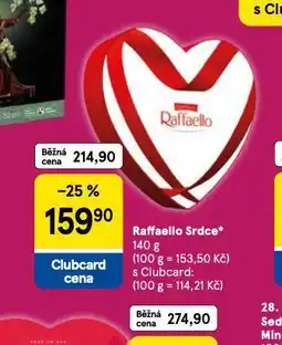 Tesco Raffaello srdce nabídka
