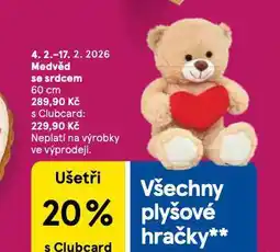 Tesco Medvěd se srdcem nabídka