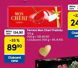 Tesco Ferrero mon cheri pralinky nabídka